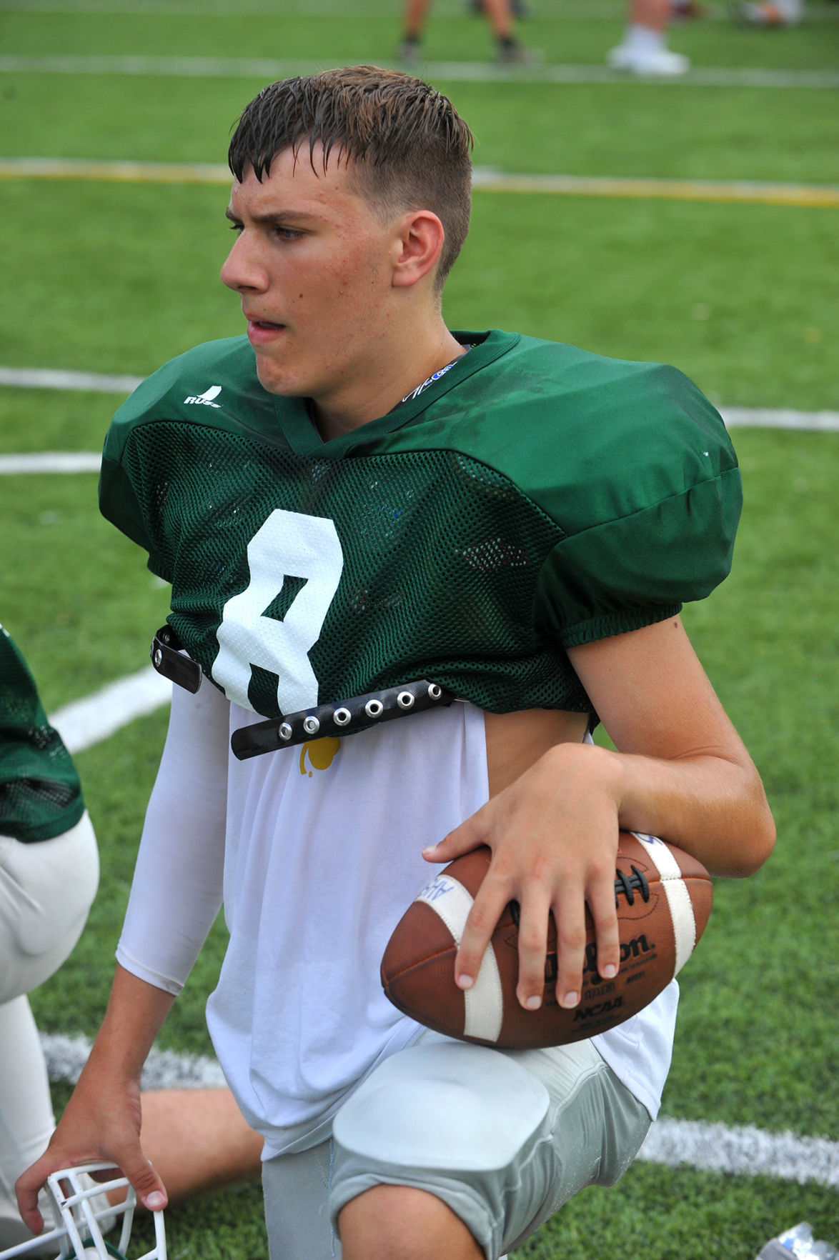 Alleman football practice